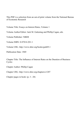 The Influence of Interest Rates on the Duration