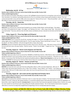 2014 Biltmore Concert Series