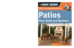 Patios Plan, Build and Maintain