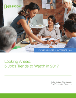 Looking Ahead: 5 Jobs Trends to Watch in 2017