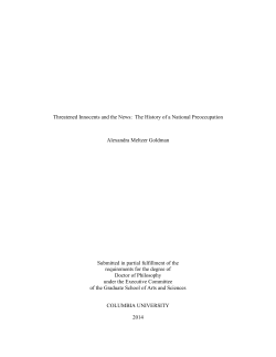 Threatened Innocents and the News: The History of a National