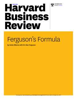 Ferguson`s Formula