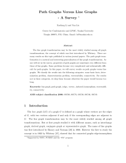 Path Graphs Versus Line Graphs