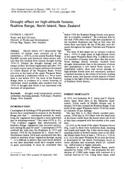 Grant, P. J. 1984. Drought effect on high-altitude forests