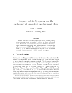 Nonpaternalistic Sympathy and the Inefficiency of
