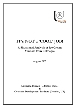 It`s not a cool job- Occupational Profile of ice cream vendors
