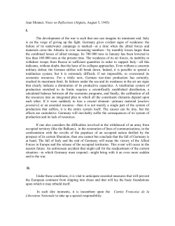 Jean Monnet Speech