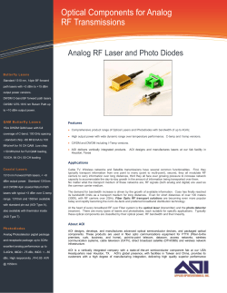 Optical Components for Analog RF Transmissions