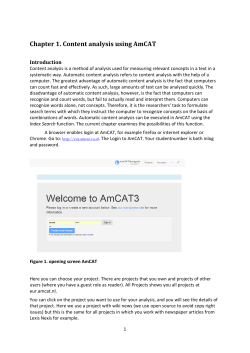 AmCAT Primer - Wouter van Atteveldt