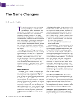 The Game Changers - APPA, Leadership in Educational Facilities