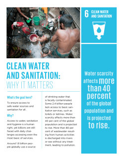 Clean water and sanitation: why it matters