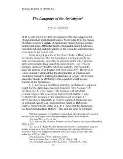 The Language of the Apocalypse