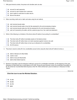 Chapter 8 Handouts - Brasher Accounting