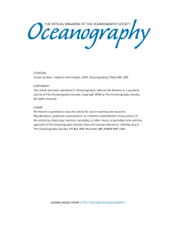 Sarah Stone - The Oceanography Society