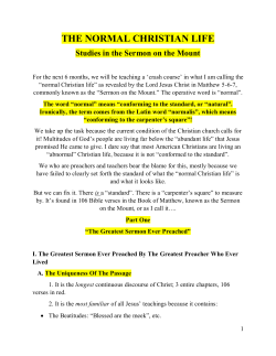 Sermon Notes