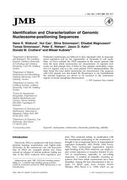 Identification and Characterization of Genomic Nucleosome