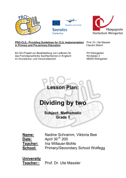 Dividing by two