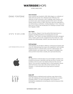 store directory - Waterside Shops