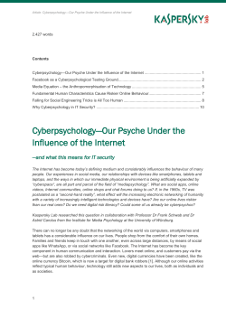 paper  - Cyberpsychology