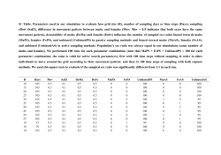 S1 Table. Parameters used in our simulation to evaluate how grid