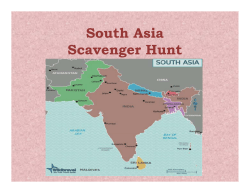 South Asia Scavenger Hunt