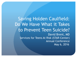 Saving Holden Caulfield: Do we have what it takes to - STAR