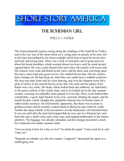 the bohemian girl - Short Story America