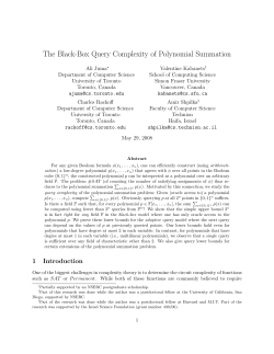 The Black-Box Query Complexity of Polynomial Summation