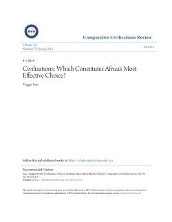 Civilizations: Which Constitutes Africa`s Most Effective Choice?