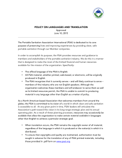 Languages and Translation - Portable Sanitation Association