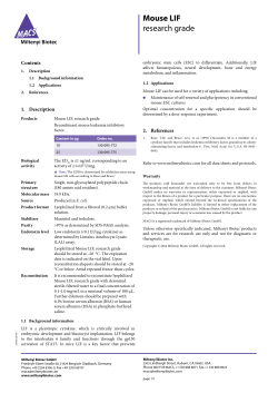 Mouse LIF research grade