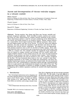 Ascent and decompression of viscous vesicular magma in a
