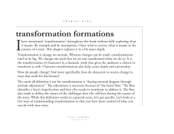 transformation formations