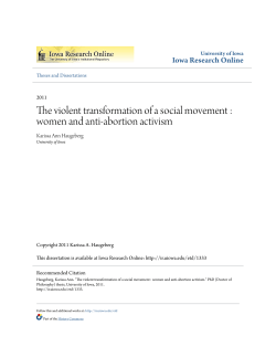 The violent transformation of a social movement : women and anti