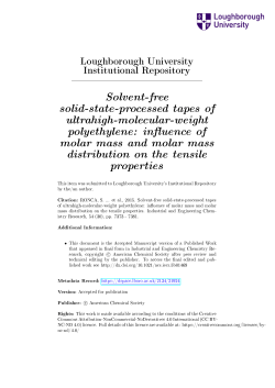 Solvent-free solid-state-processed tapes of ultrahigh