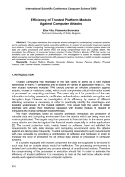 Efficiency of Trusted Platform Module Against