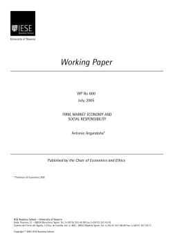 Firm, market economy, and social responsibility