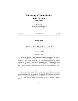 Horizontal Federalism in an Age of Criminal Justice