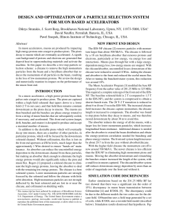 design and optimization of a particle selection