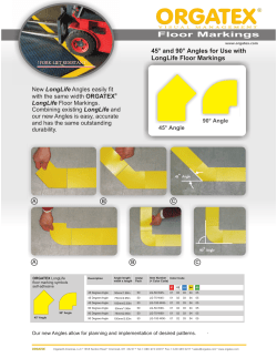 LongLife Floor Marking Brochure - Angles