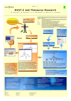 DUST-2 and Thesaurus Research - Max-Planck