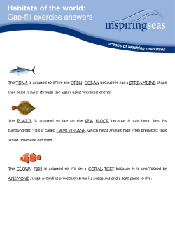 Habitats of the world: Gap