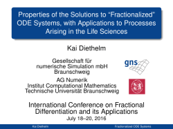 Properties of the Solutions to ``Fractionalized`` ODE Systems, with