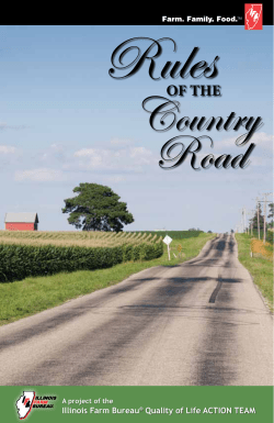 Rules of the Country Road - Wayne County Farm Bureau