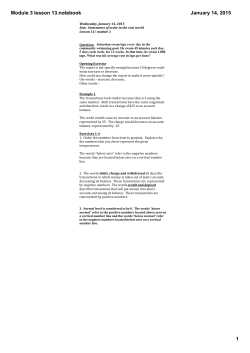 Module 3 lesson 13.notebook