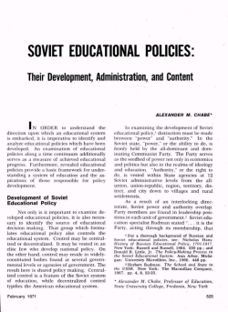 soviet educational policies