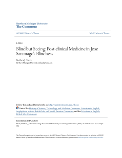 Blind but Seeing: Post-clinical Medicine in Jose