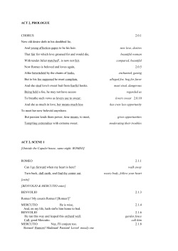 ACT 2, PROLOGUE CHORUS 2.0.1 Now old desire doth in his