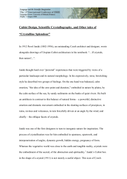 Cubist Design, Scientific Crystallography, and Other tales of