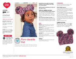 Pom-dorable Hat - Red Heart Yarn